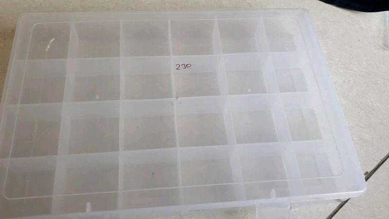 Clear Compartment Organizer Box