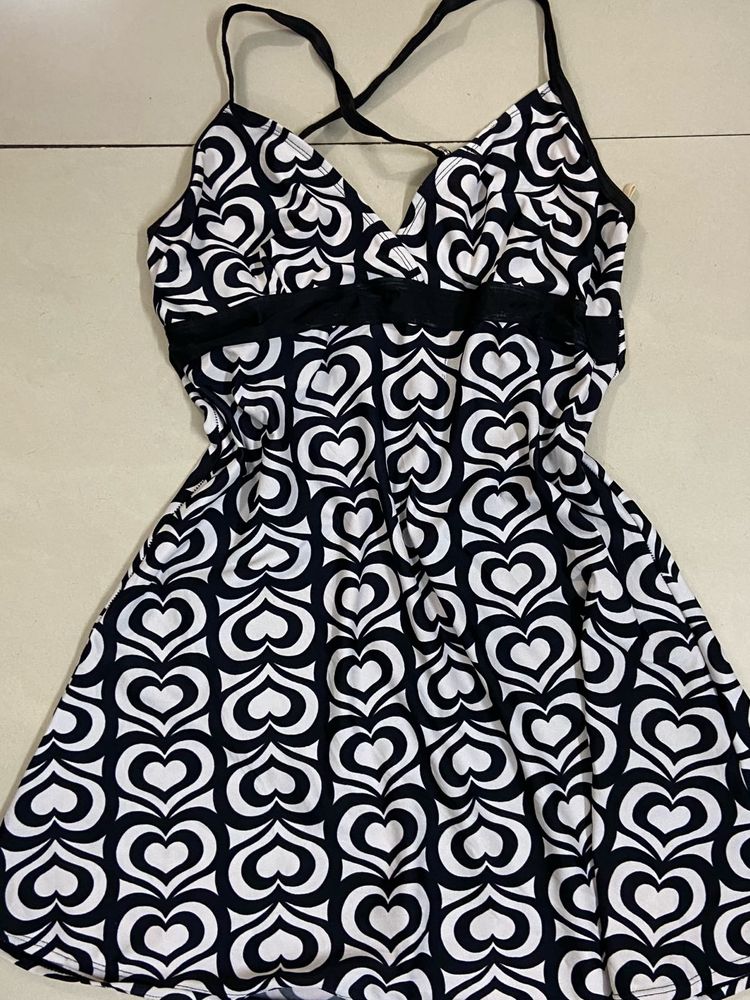 Heart Print Dress