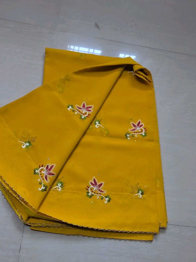 Elegant Yellow Saree with blouse