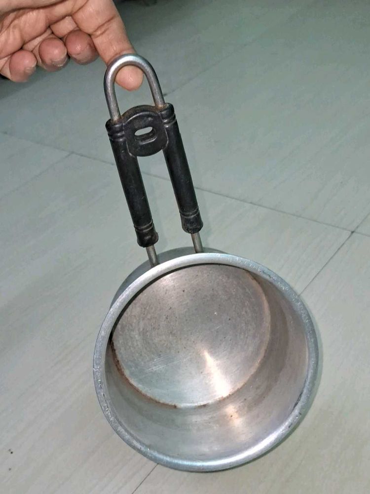 Vintage Aluminum Saucepan with Handle
