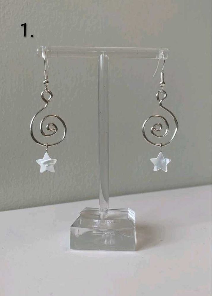 Star &amp; Swirl Dangle Earrings ( Any 1)