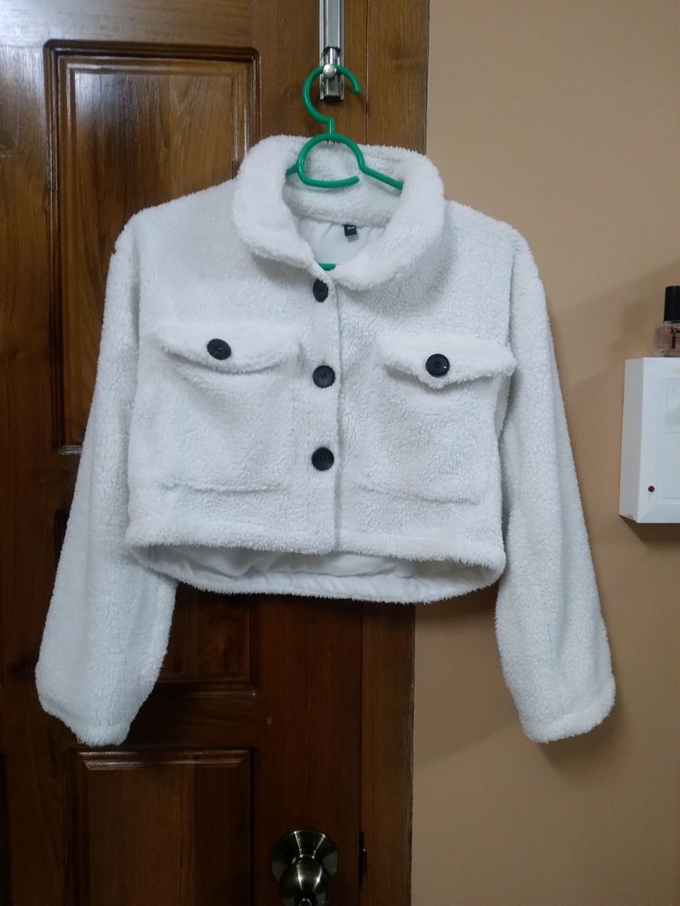 Cute White Fur Jacket