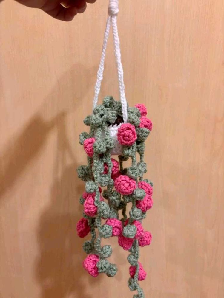 Crocheted Hanging Plant