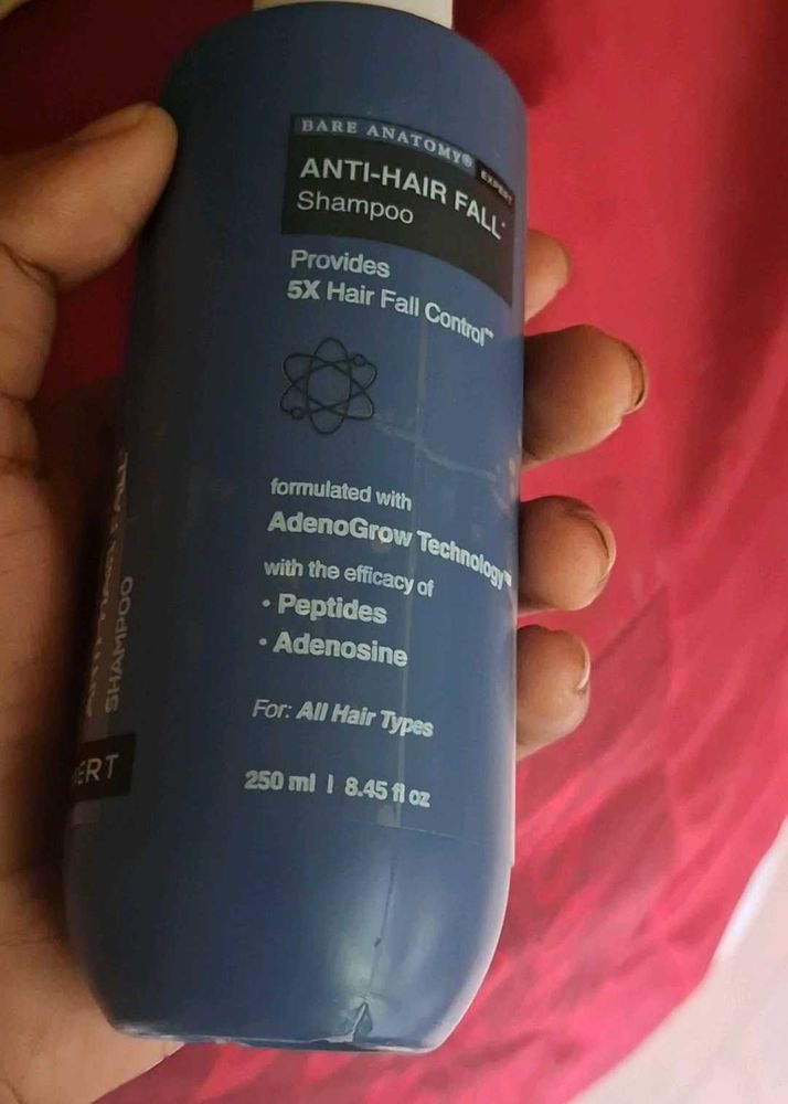 Bare Anatomy Anti-Hair Fall Shampoo used only 2 ti