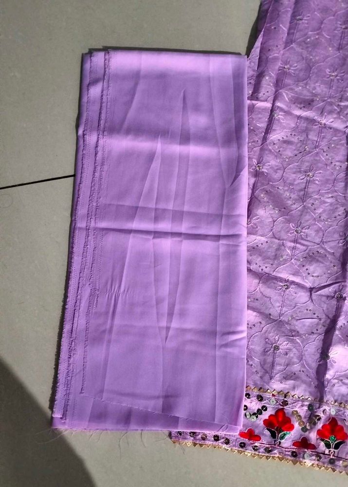 LAVENDER colour beautiful gota pati suit