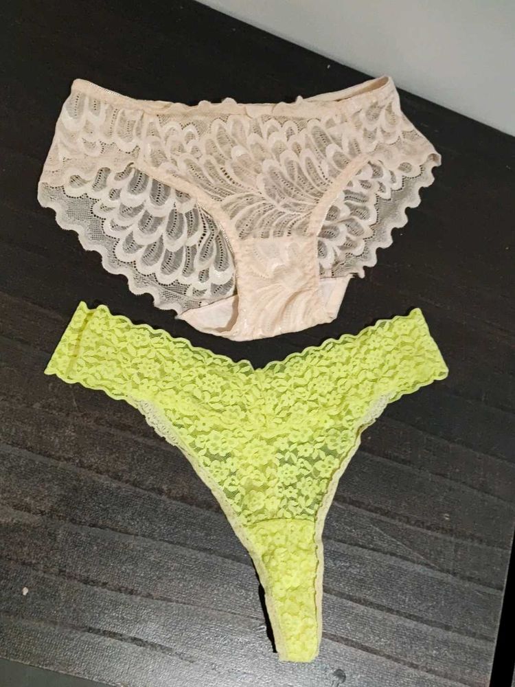 Lace Briefs and Thong Set