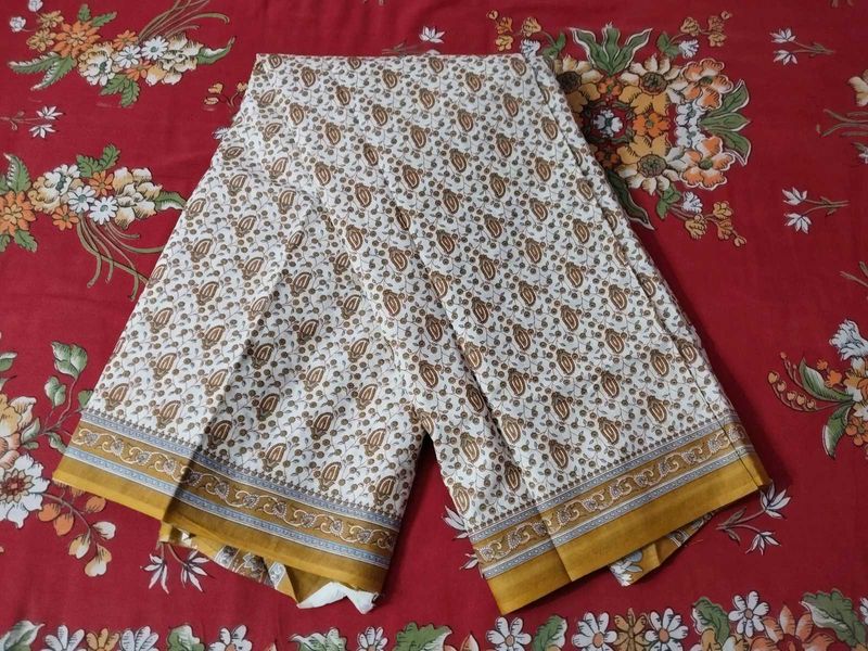 elegant White &amp; Yellow Beautiful Saree🤍✨