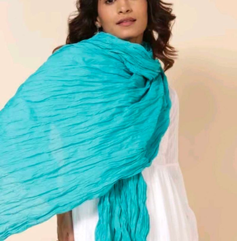Simple nd plain sea green dupatta