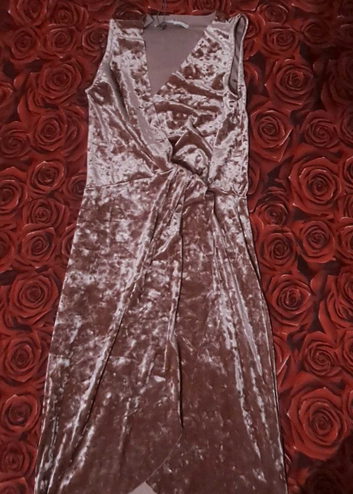 Velvet Wrap Dress