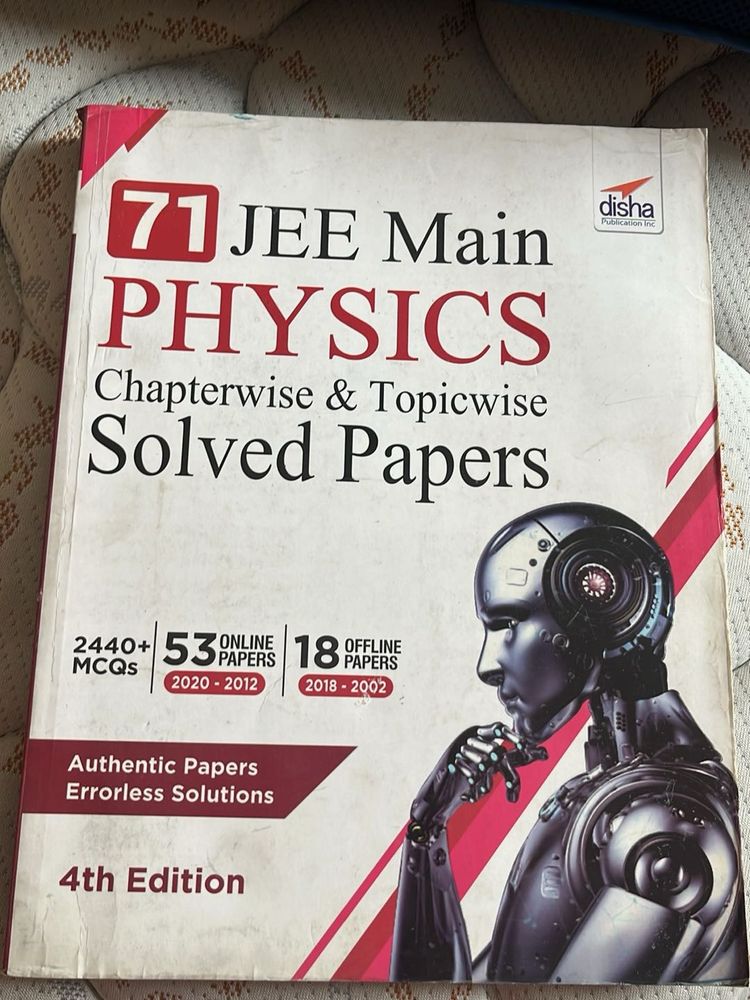DISHA 71 JEE Main Physics Solved Topicwise Papers