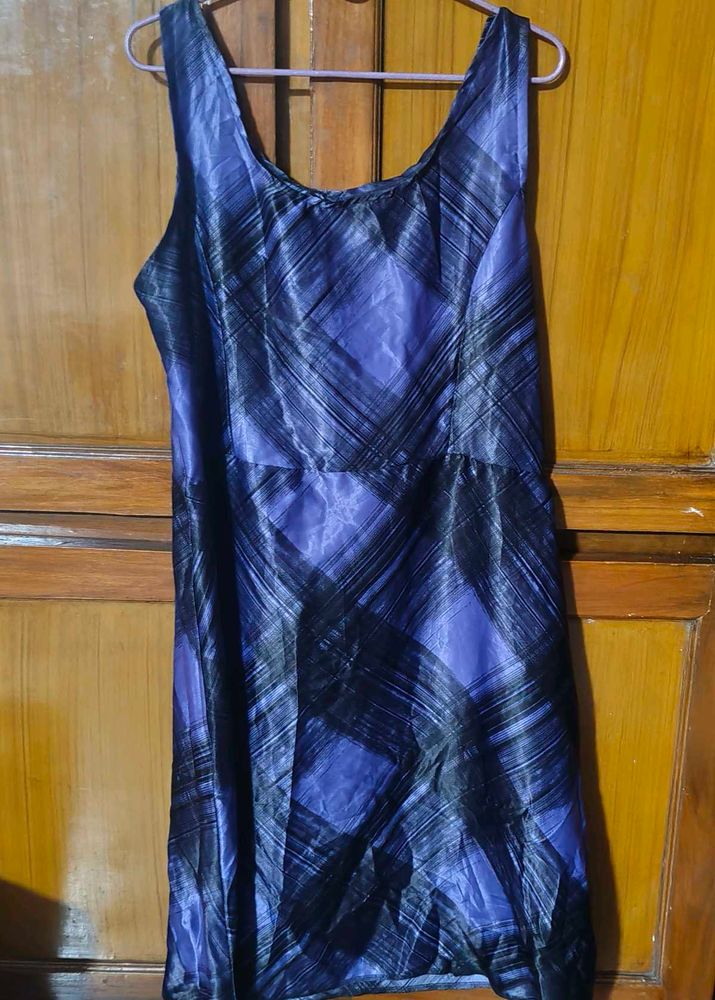 Elegant Plaid Sleeveless Dress