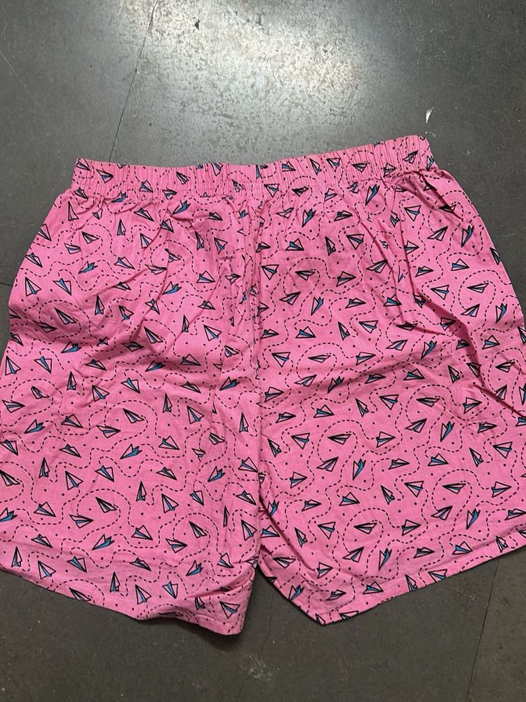 Pink Paper Airplane Boxer Shorts