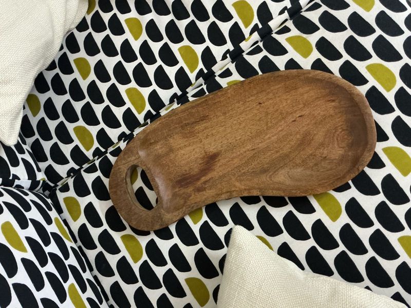 Unique Wooden Serving Tray with Handle
