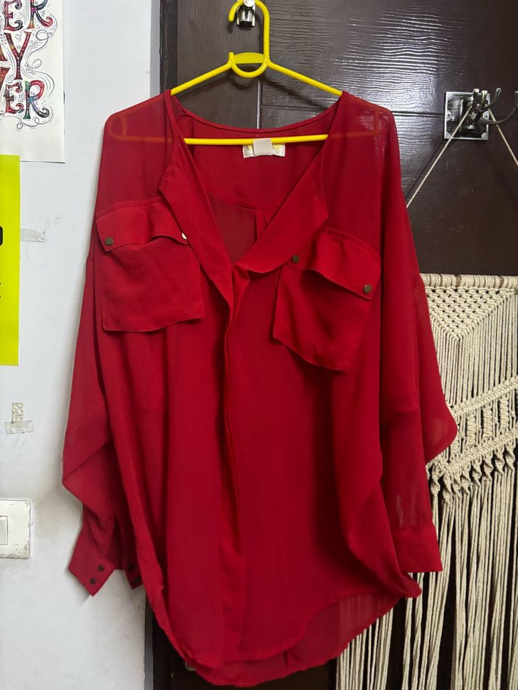 Classic Mesh Red Shirt