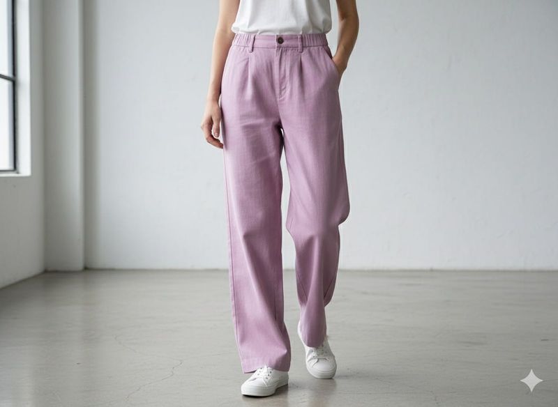Lavender Straight Leg Pants