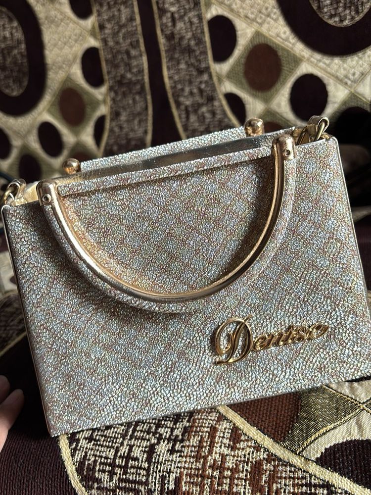 Vintage Sparkly Evening Clutch Bag