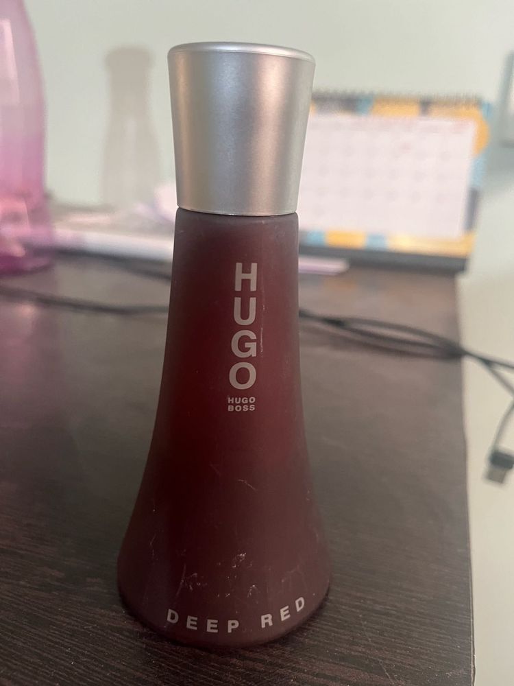 Half Used Bottle Of Hugo Boss Deep Red