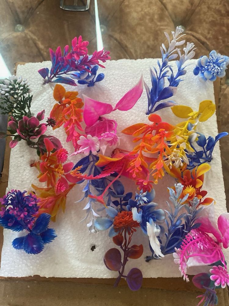 Vibrant Artificial Aquarium Plants Lot