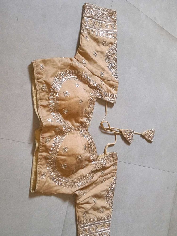 Embellished golden Blouse
