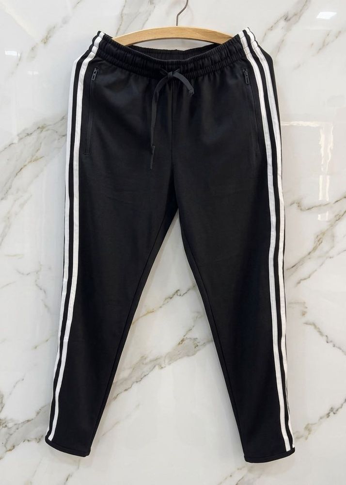 M size Adidas Black lower with White Stripes