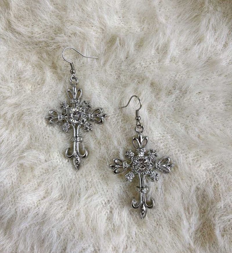 Cross Dangle Earrings
