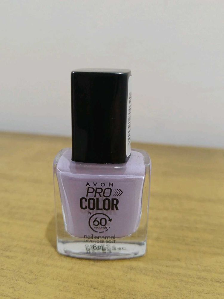 Avon Pro Color Nail Polish Lavender Bolt