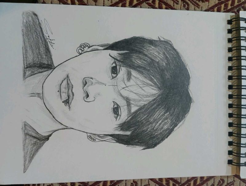 BTS Jungkook fan art portrait
