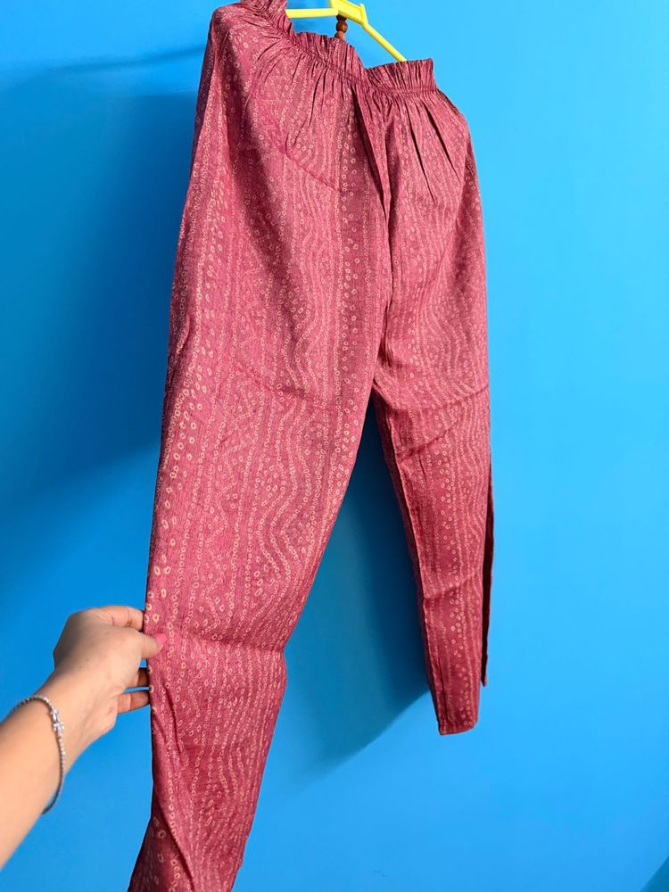 New Elegant Pink Printed Palazzos