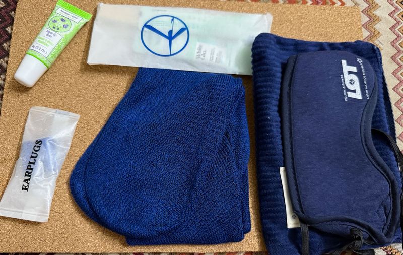 LOT Polish Airlines Amenity Kit