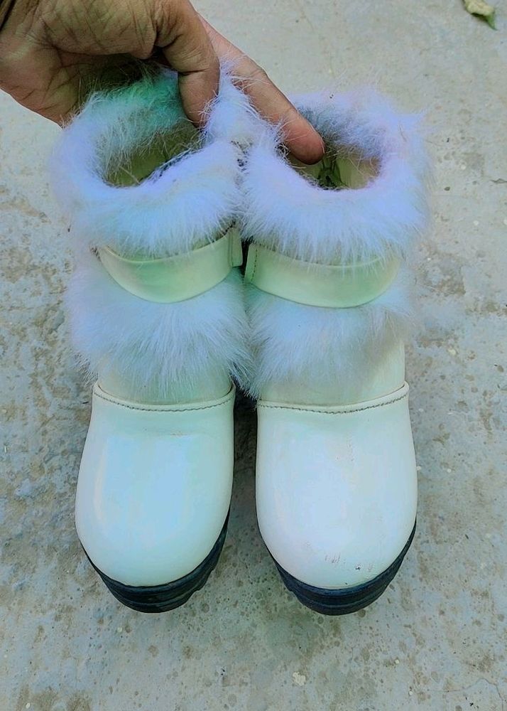 White Fur Heels