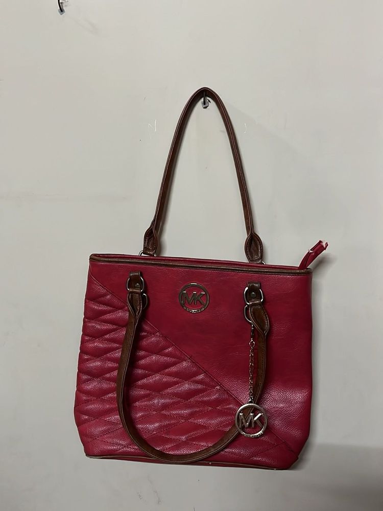 Stylish Red Tote Bag (Michael Kors)