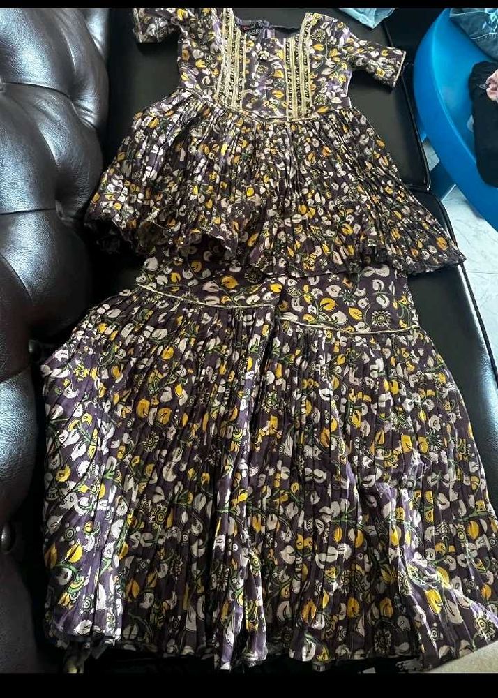 Boho Floral Print Kurta Set