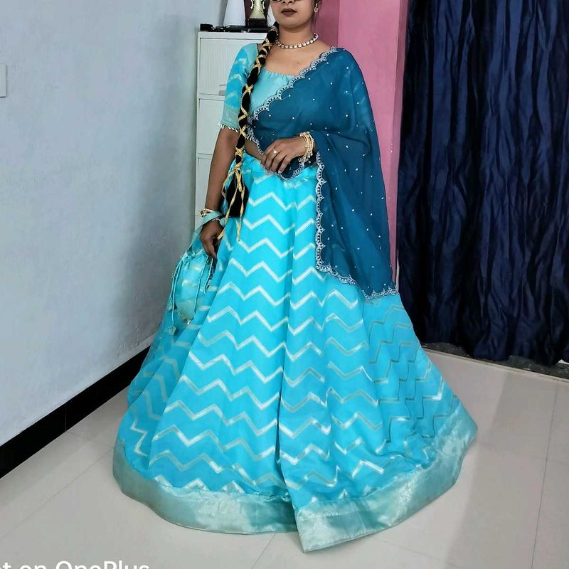 Beautiful Blue Lehenga Choli