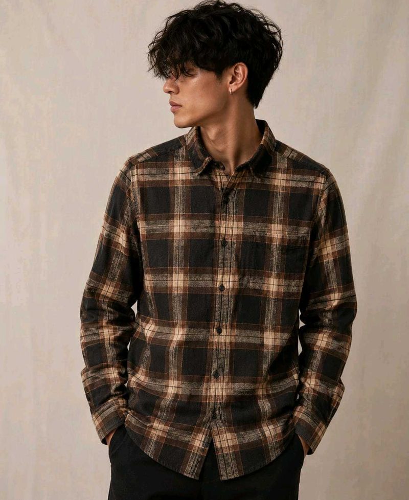 Men's Plaid Flannel Shirt