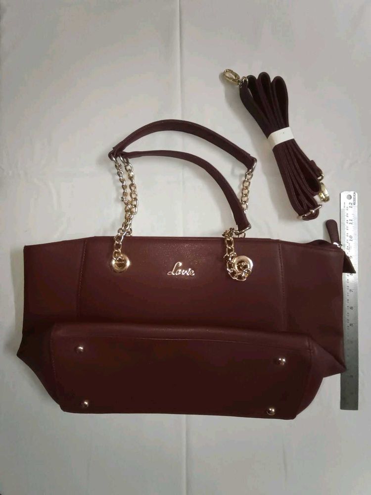 Lavie Maroon Handbag