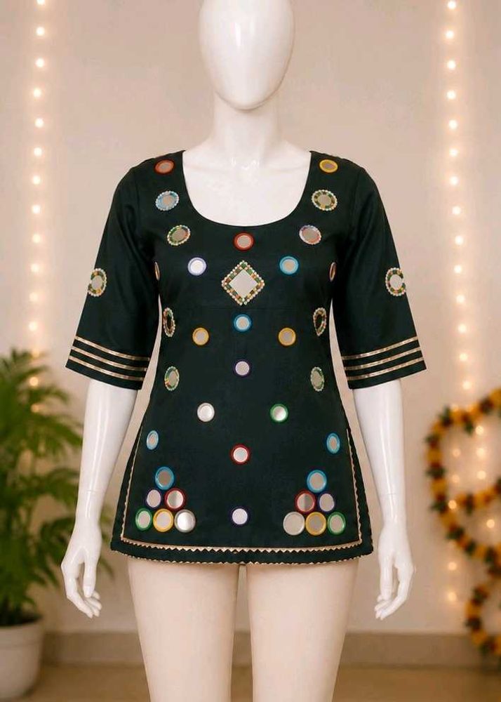 Embellished Mirror Work Kurta