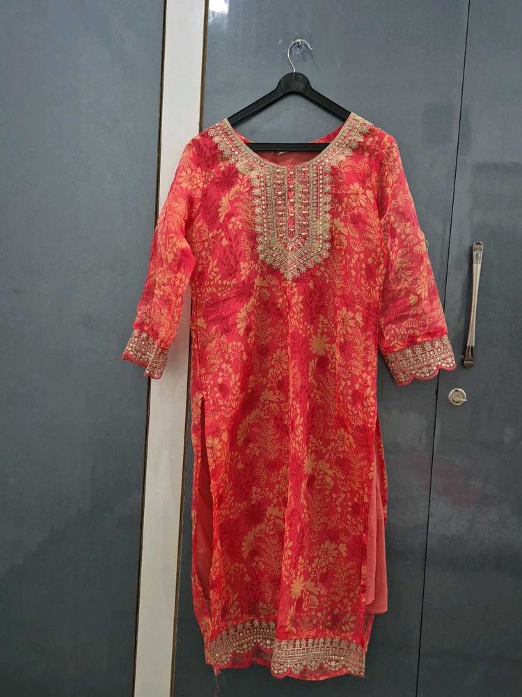Comfortable Red Palazzo Pants