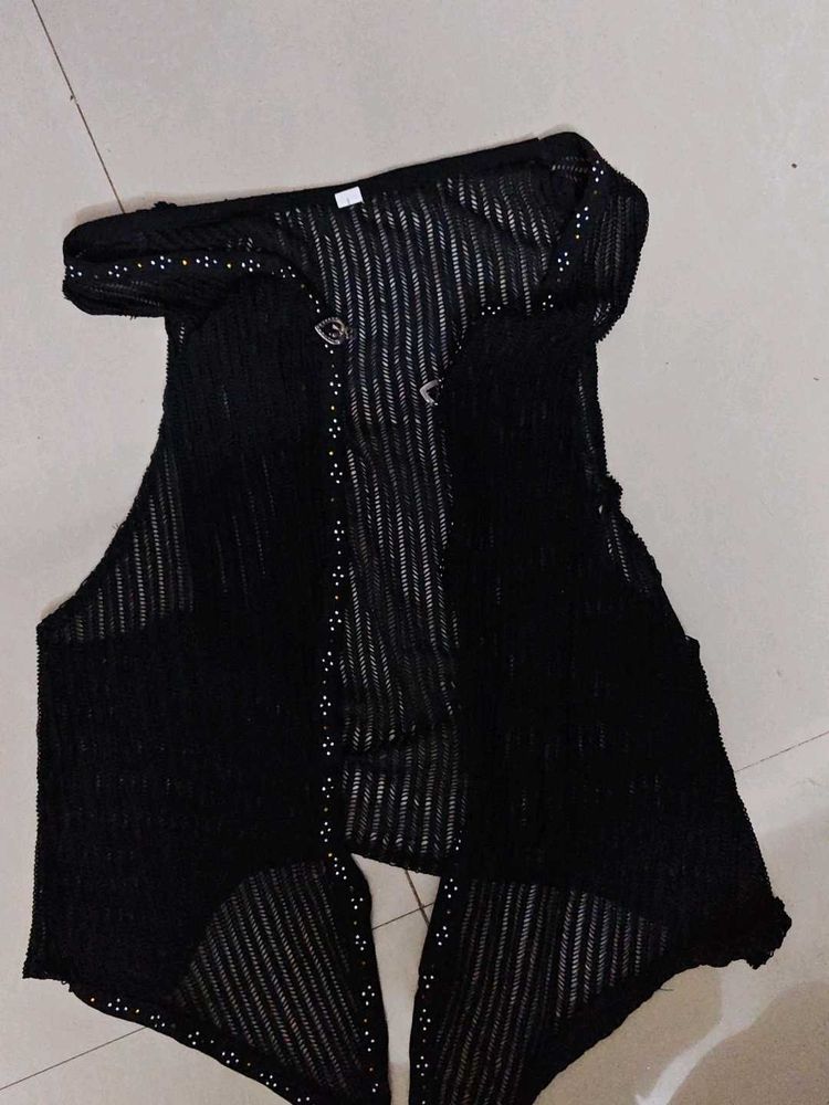 Black Sheer Cover-Up