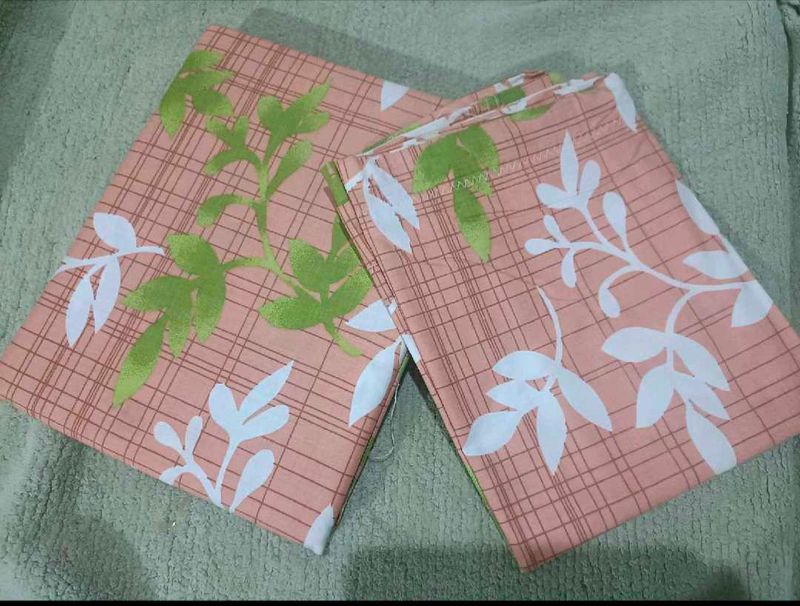 New double size bed sheet with two pillow covers