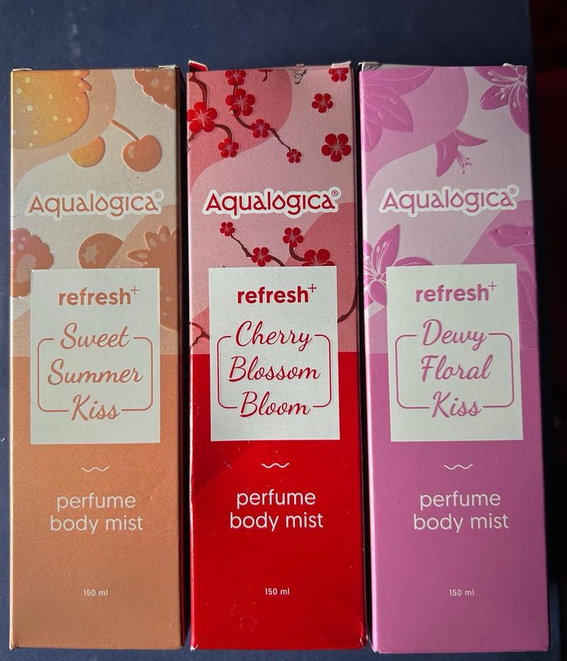 Aqualogica Perfume Body Mist Trio( B1G1)