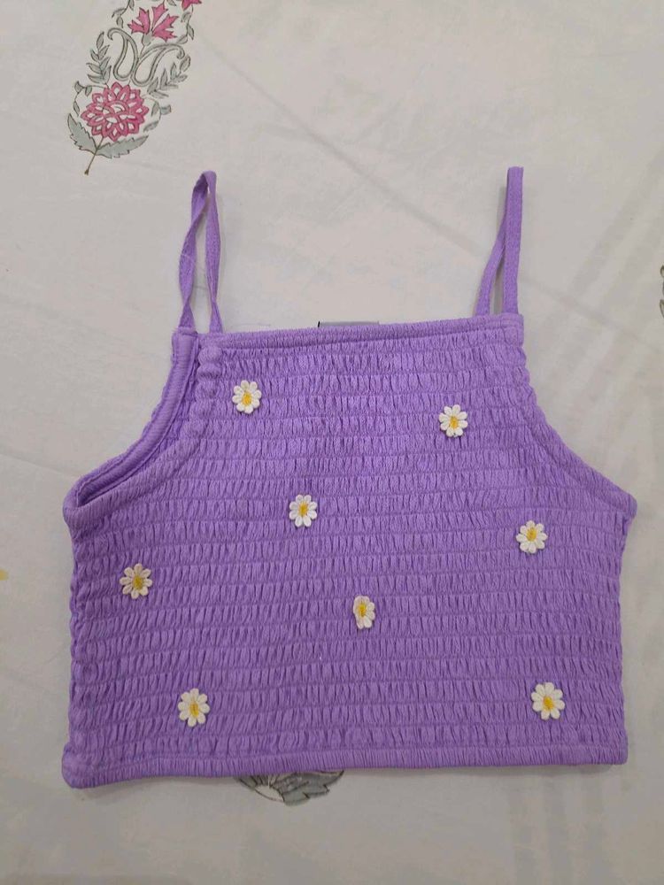 purple beach top