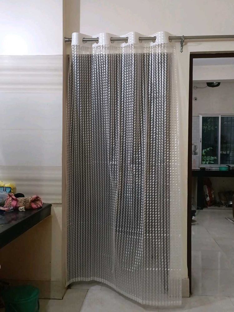 Stylish Metallic Print Curtain