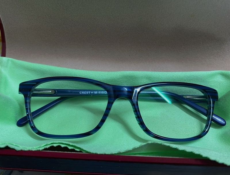 Stylish Blue Striped Eyeglasses