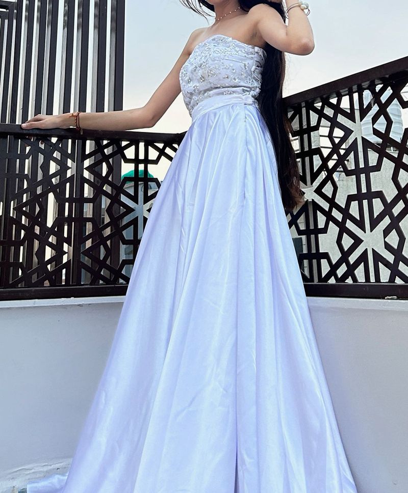 Stunning White Embellished Gown