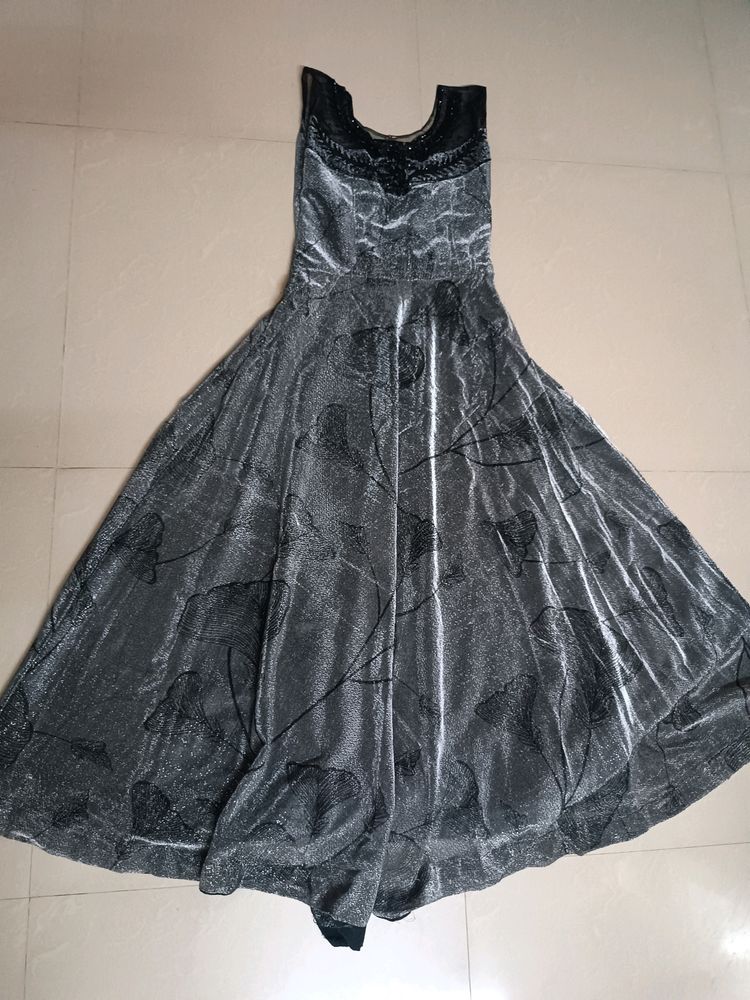 Silver Silk Gown