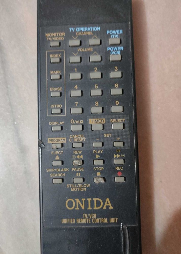 Onida TV/VCR Unified Remote Control