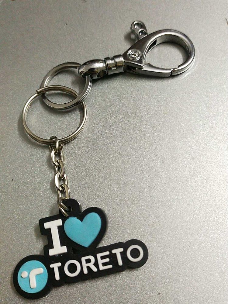 " I 💙 Toreto Keychain With a Hook Keyring