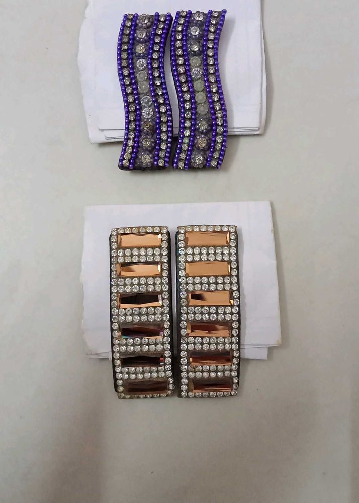 Designer Hair Clips + FREE Rosewater Bottle