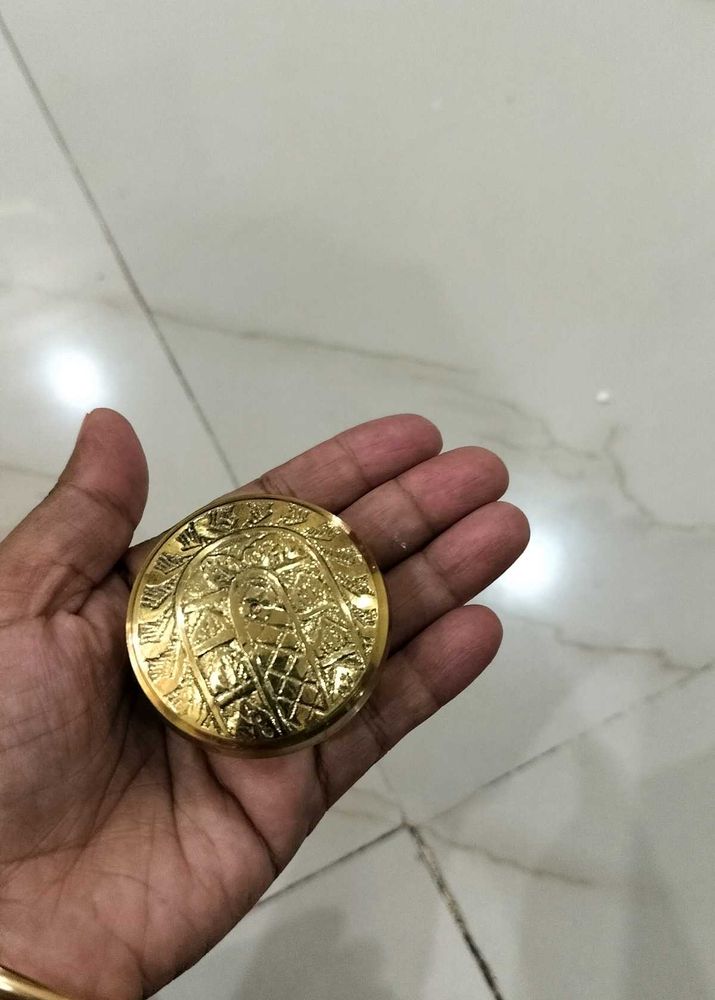 Small Brass kumkum dani