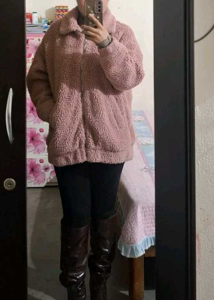 Pink Teddy Coat